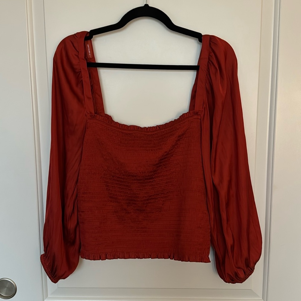 J.Crew Flowy Sleeve dress top - size large
